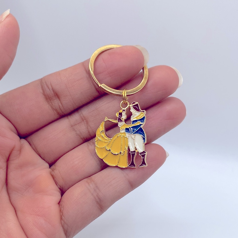 Disney Inspired Beauty and the Beast Keychain
